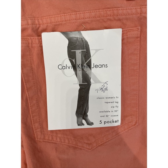CK Calvin Klein VTG 90s Classic Women's Fit Tapered Leg  Women's Size 14 - Picture 3 of 6